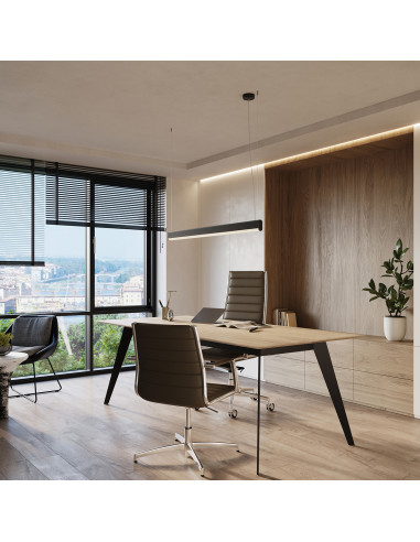 Lampa wisząca FARGE czarna LED 3000K