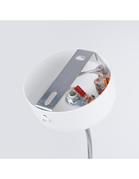 Lampa wisząca FARGE biała LED 4000K