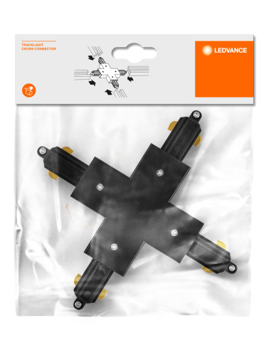 ŁĄCZNIK DO OPRAWY SZYNOWEJ TRACKLIGHT CROSS CONNECTOR BK 