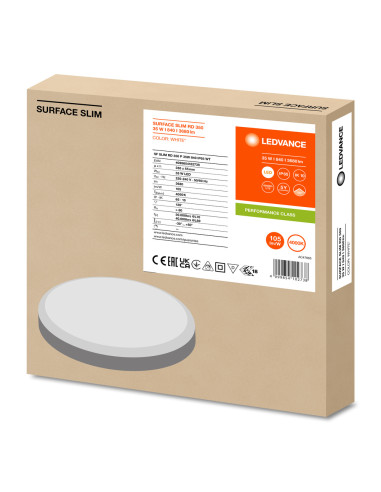 PLAFON SURFACE SLIM RD 350 P 35W 4000K neutralna biała IP65 IK10 