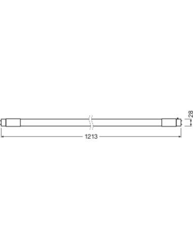 ŚWIETLÓWKA LED P ST8-1.2M LEDTUBE T8 EM CON 1200 16W 4000K neutralna biała  2400LM TUBA LED 