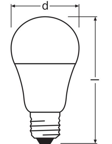 ŻARÓWKA LED 2-PAK VALUE CLA60 8,5W 3000K ciepła biała  806LM 230V FR E27 