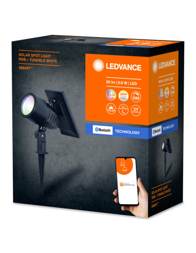 OPRAWA WBIJANA DOGRUNTOWA SMART OUTDOOR BT SOLAR SPOT RGBW IP44 