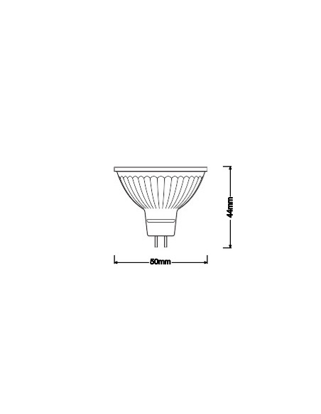 ŻARÓWKA LED PARA MR16 35 3.8W 4000K neutralna biała  36° 350LM GU5.3 GLASS 