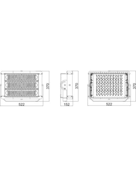 NAŚWIETLACZ ECO HP FLOOD 300W 857 VN 36600LM BK SYM 