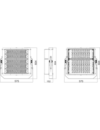 NAŚWIETLACZ ECO HP FLOOD 500W 4000K neutralna biała  N 68500LM BK SYM 