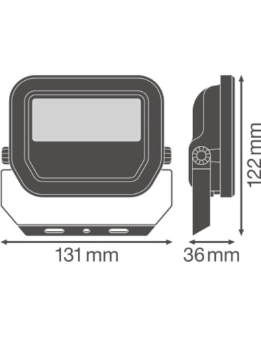 NAŚWIETLACZ FLOOD PFM LED 10W/3000K 1100LM SYM 100 WT IP65 