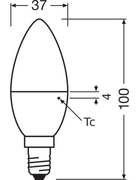 ŻARÓWKA LED LC CLB40 4,9W 4000K neutralna biała  230V FR E14 ANTYBAKTERYJNE LAMPY LED 