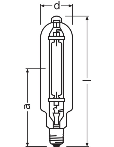 LAMPA HQI T2000/N/I E40 MET-HAL.
