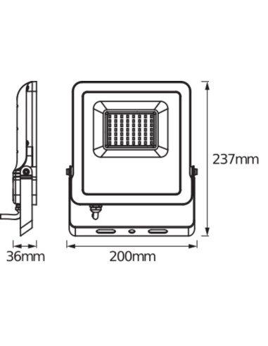 INTELIGENTNY NAŚWIETLACZ SMART OUTDOOR WIFI FLOOD 50W DIM DG 