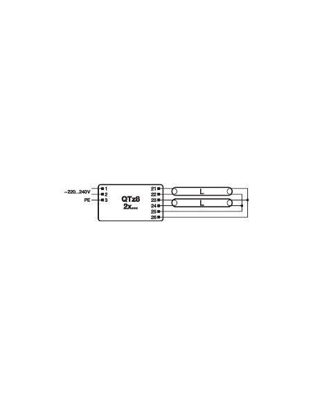 STATECZNIK QTZ8 2X18/220-240 QUICKTRONIC 