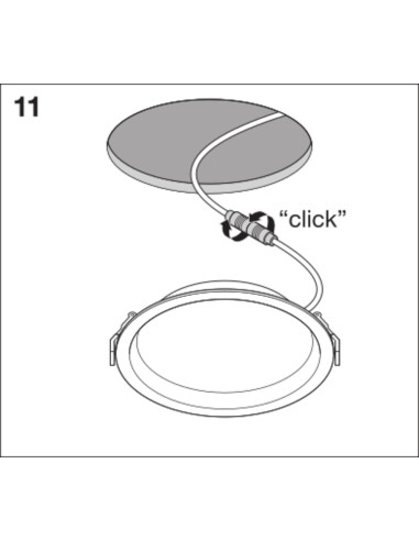 DOWNLIGHT DL ALU DALI DN150 14W/6500K WT IP44 