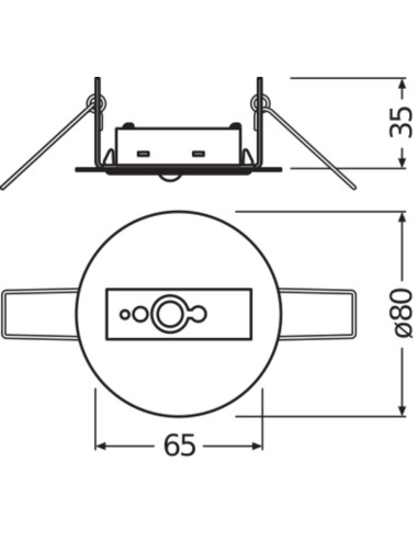 DALI2 SENSOR LS/PD CI CZUJNIK RUCHU I ŚWIATŁA DALI-2 DO SUFITÓW PODWIESZANYCH 