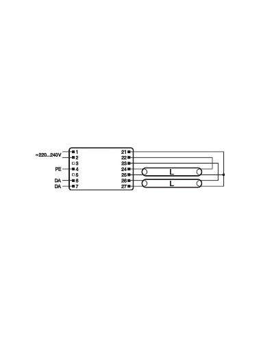 STATECZNIK QTI DALI 2X14/24/220-240 DIM QUICKTRONIC 