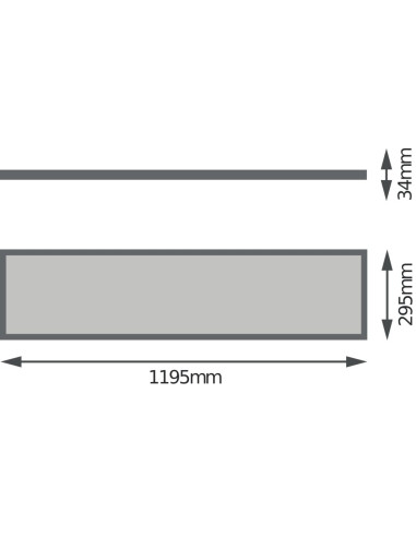 PANEL 4IN1 1200 32W 6500K zimna biała  3600LM WT 