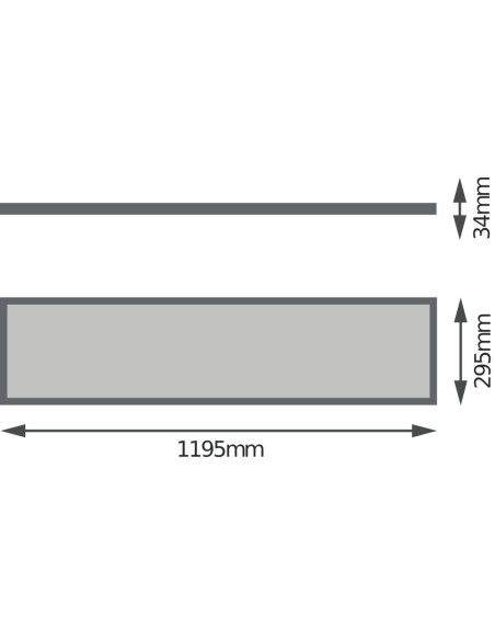 PANEL 4IN1 1200 32W 6500K zimna biała  3600LM WT 
