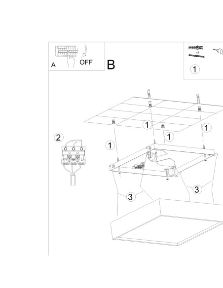 Kinkiet ceramiczny HELIOS