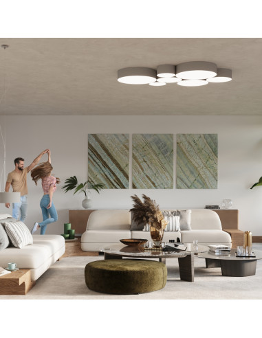Lampa wisząca ARENA 45 szara