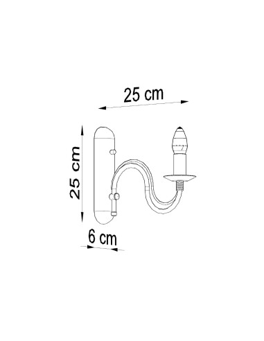Kinkiet MINERWA czarny