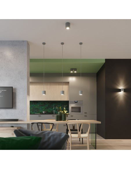 Plafon ORBIS 1 szary