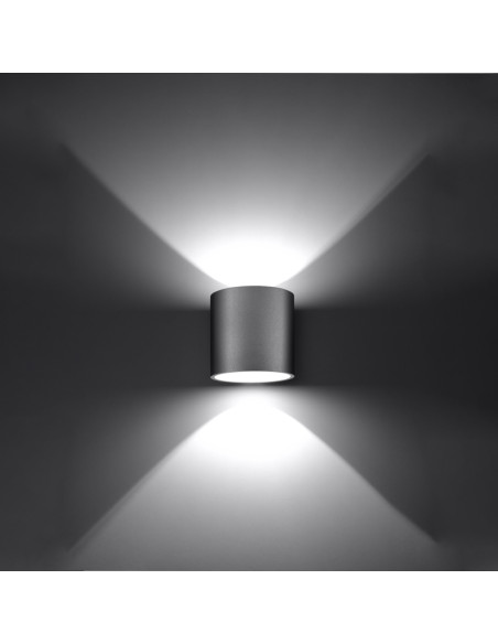 Kinkiet ORBIS 1 szary