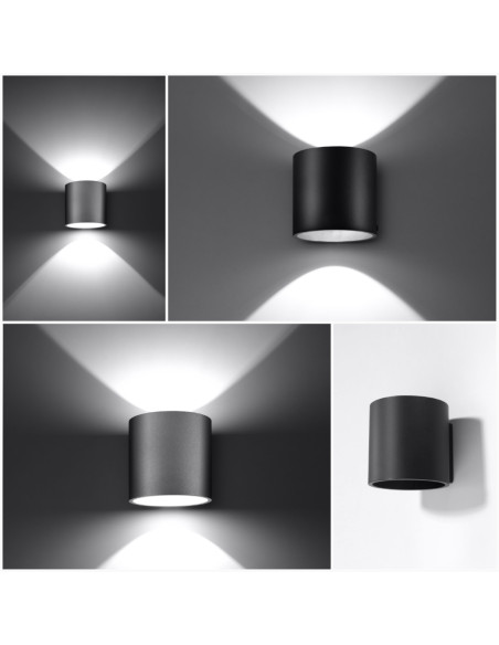 Kinkiet ORBIS 1 szary
