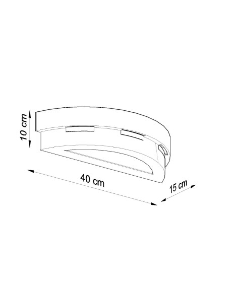 Kinkiet ceramiczny HELIOS