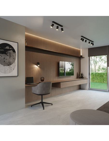 Plafon RING 2 czarny