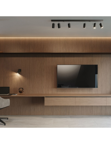 Plafon RING 4 czarny