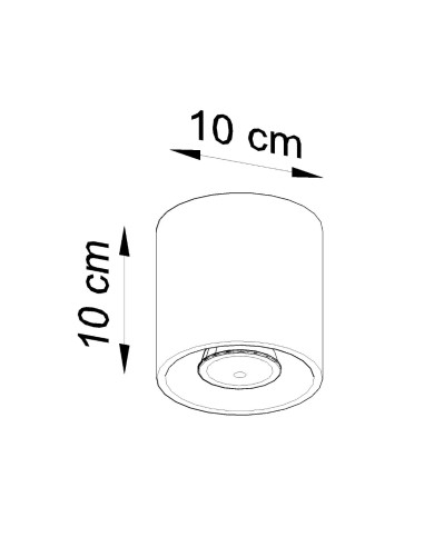 Plafon ORBIS 1 szary