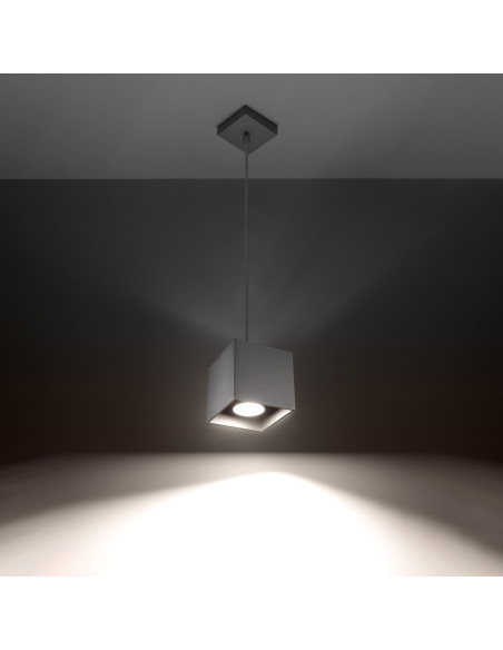Lampa wisząca QUAD 1 szary