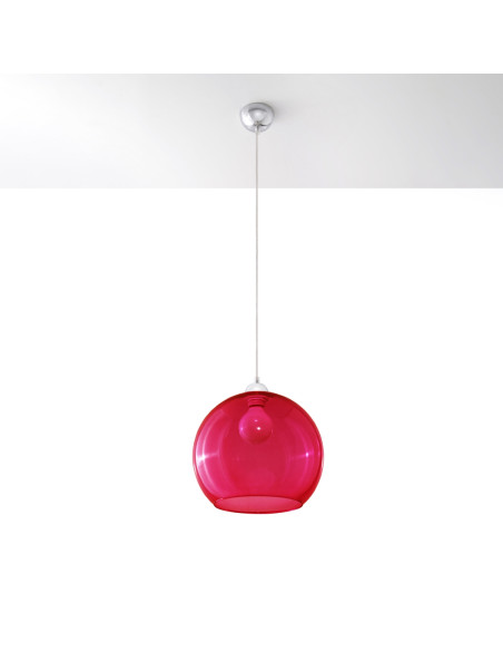 Lampa wisząca BALL czerwona