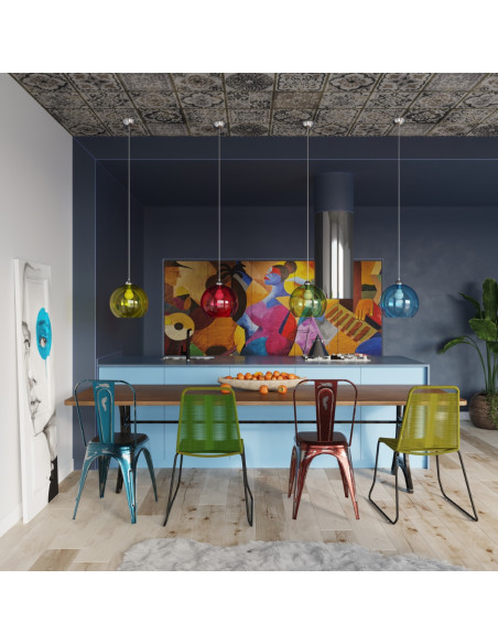 Lampa wisząca BALL zielona