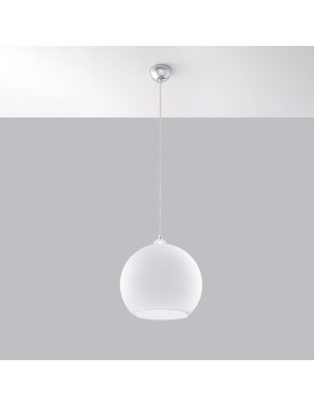 Lampa wisząca BALL biała