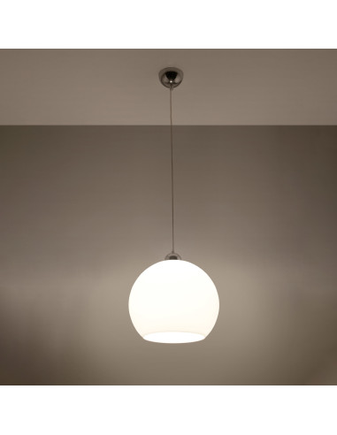 Lampa wisząca BALL biała