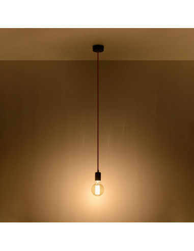 Lampa wisząca EDISON czarna