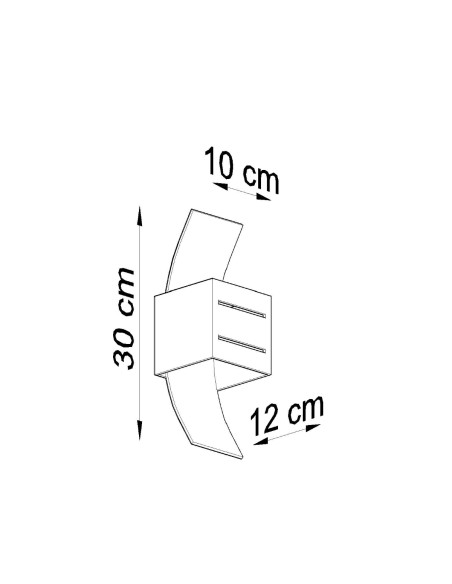 Kinkiet LORETO szary