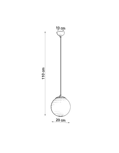 Lampa wisząca UGO 20 chrom
