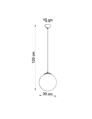 Lampa wisząca UGO 30 chrom