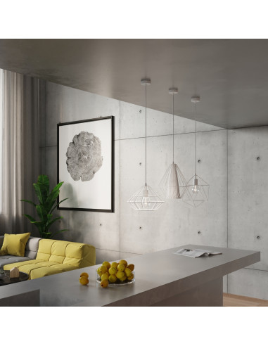 Lampa wisząca UMBERTO biała