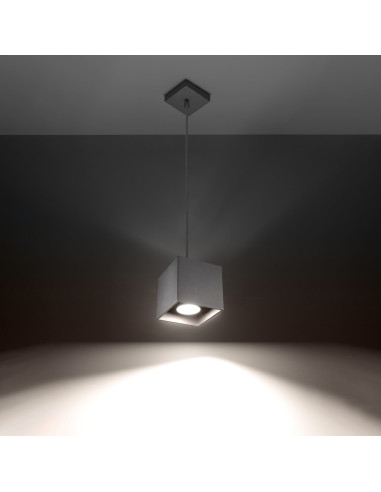Lampa wisząca QUAD 1 szary