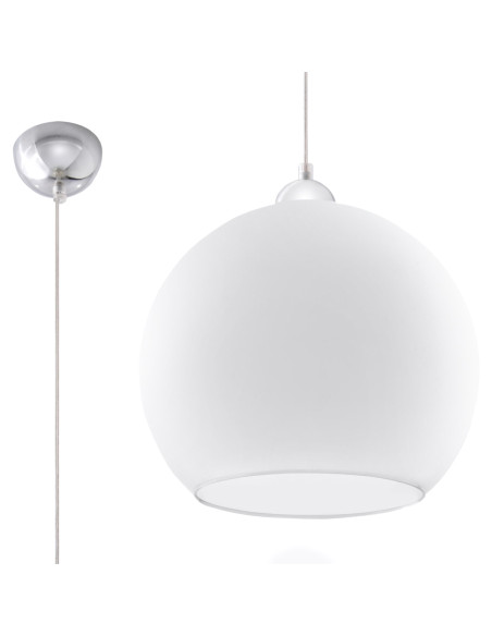 Lampa wisząca BALL biała