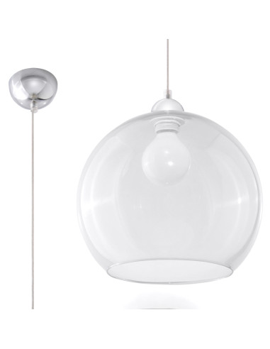 Lampa wisząca BALL transparentny