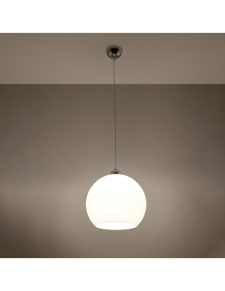 Lampa wisząca BALL biała