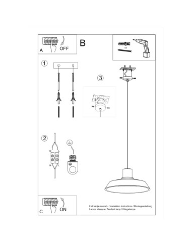 Lampa wisząca AFRA