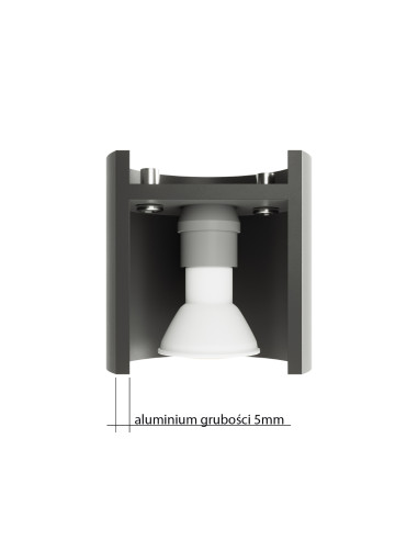 Plafon ORBIS 1 szary