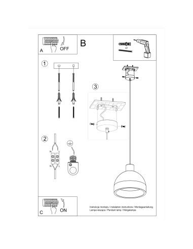 Lampa wisząca DAMASO