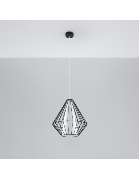 Lampa wisząca DEMI czarna