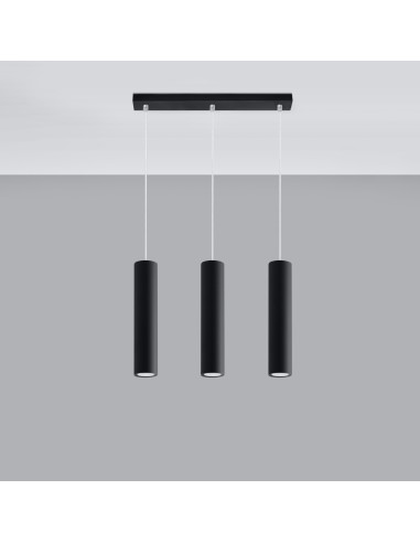 Lampa wisząca LAGOS 3L czarny
