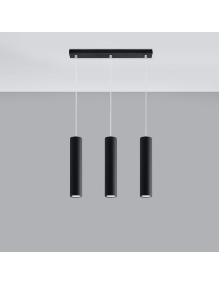 Lampa wisząca LAGOS 3L czarny